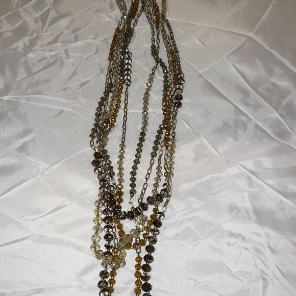 LOFT  Multistrand Crystal Necklace - Picture 3 of 8